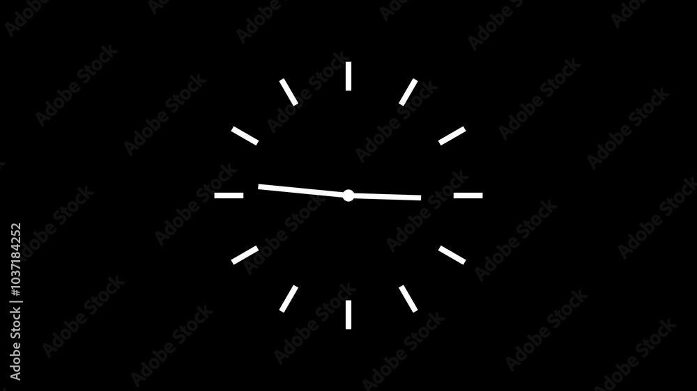 Clock icon with moving arrows and seamless 24 hours loop spinning clock animation day fast speed. Clock icon with moving arrows and seamless 24 hours loop spinning clock animation day fast speed.