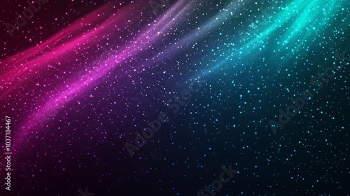 Abstract black background with pink wave with gradient and particles. 3д. Background. wallpaper, pattern.