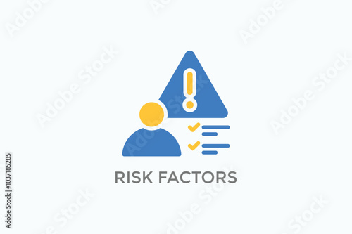 Risk Factors Vector Icon Or Logo Illustration