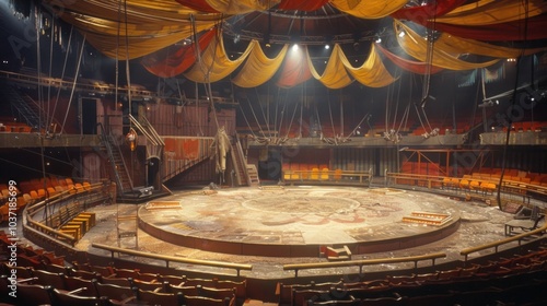 Empty Circus Tent Stage