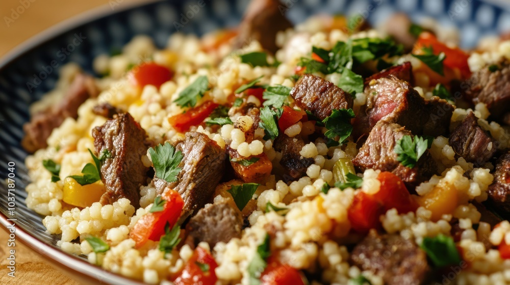 Couscous with Beef. Couscous with Beef.