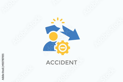 Accident Vector Icon Or Logo Illustration