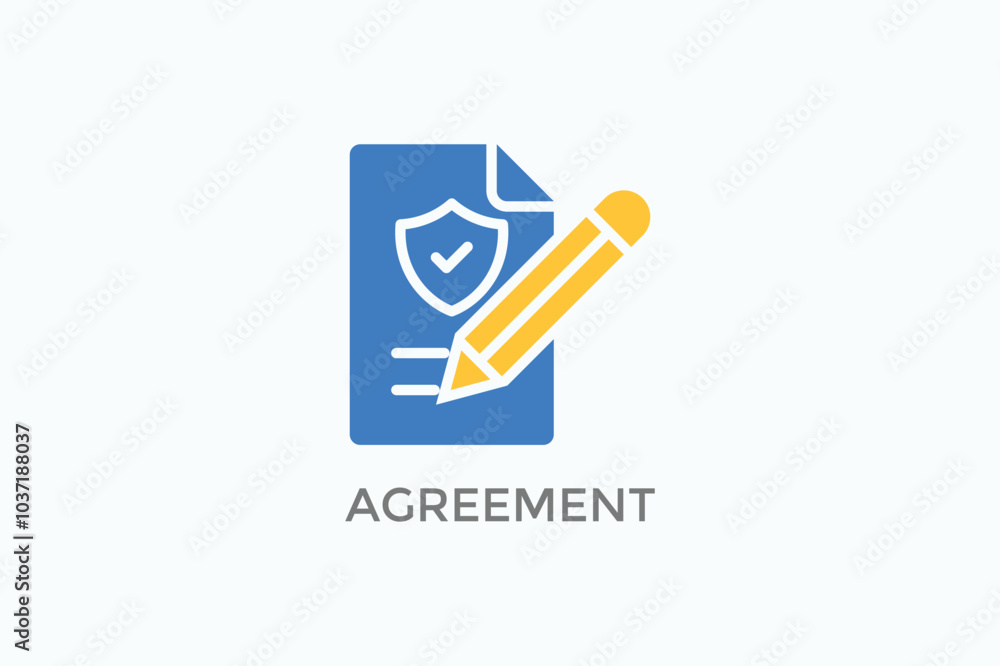 Agreement Vector Icon Or Logo Illustration Agreement Vector Icon Or Logo Illustration