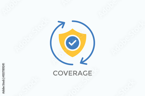 Coverage Vector Icon Or Logo Illustration