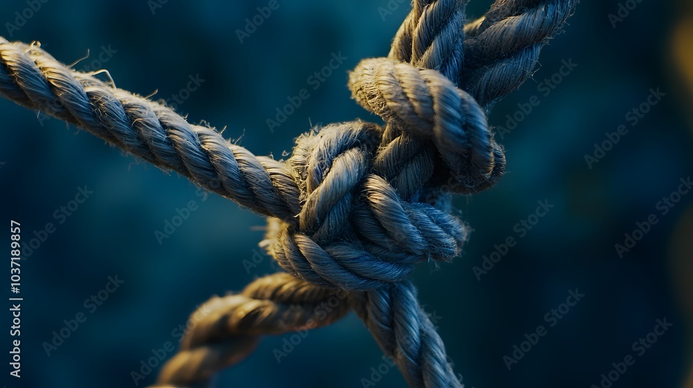Complex web of interconnected ropes symbolizing intricate business relationships and antitrust challenges, with a focused foreground rope representing the effort to break monopolies. Complex web of interconnected ropes symbolizing intricate business relationships and antitrust challenges, with a focused foreground rope representing the effort to break monopolies.