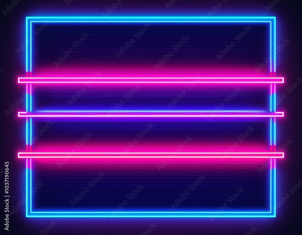 Energetic Neon Geometric Banner Energetic Neon Geometric Banner