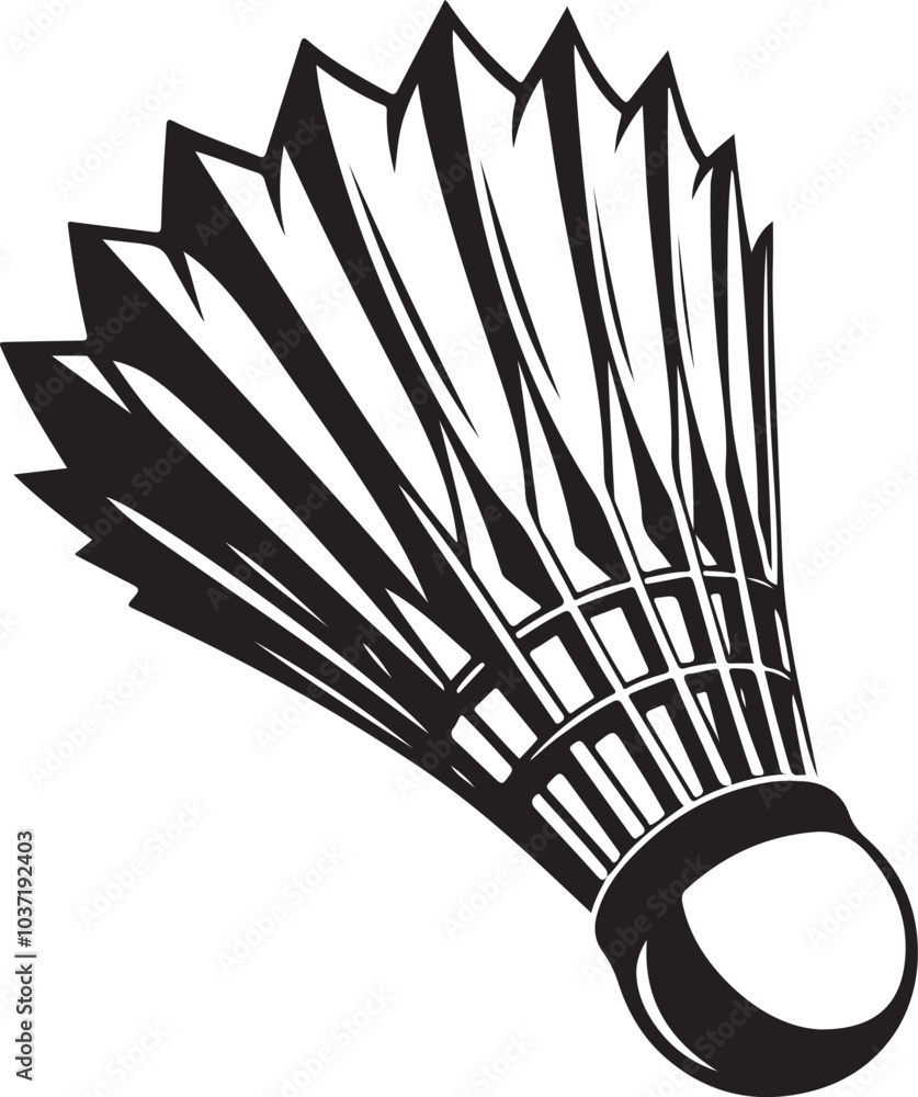 Shuttlecock vector illustration and templates Shuttlecock vector illustration and templates