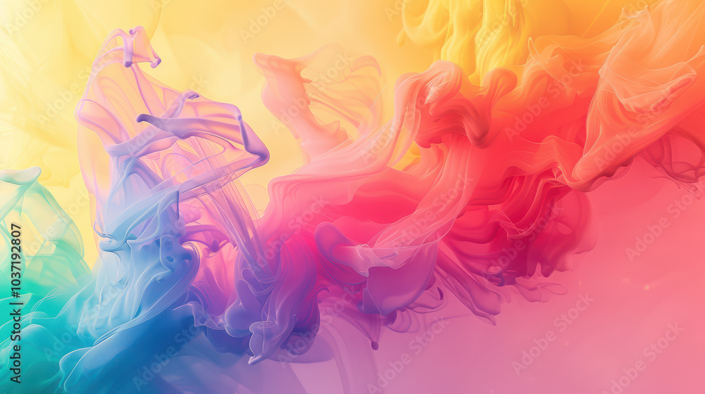 Obraz premium rainbow, abstract, colorful, clean, minimalistic, vibrant, lgbt, pride, movement, equality, diversity, spectrum, gradient, smooth, design, modern, bright, fluid, background, wallpaper, unity, symbolis
