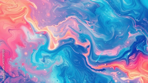 Abstract Swirling Colors