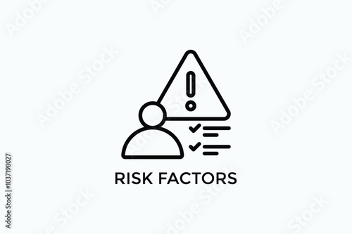 Risk Factors Vector Icon Or Logo Illustration