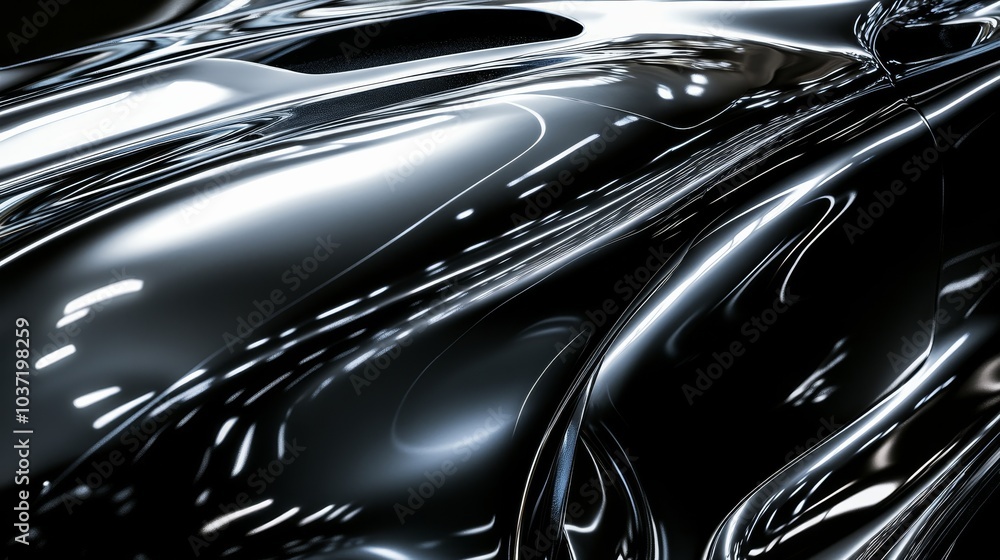A close-up of a glossy, black surface with flowing curves and reflections, suggesting a sleek and modern aesthetic. A close-up of a glossy, black surface with flowing curves and reflections, suggesting a sleek and modern aesthetic.