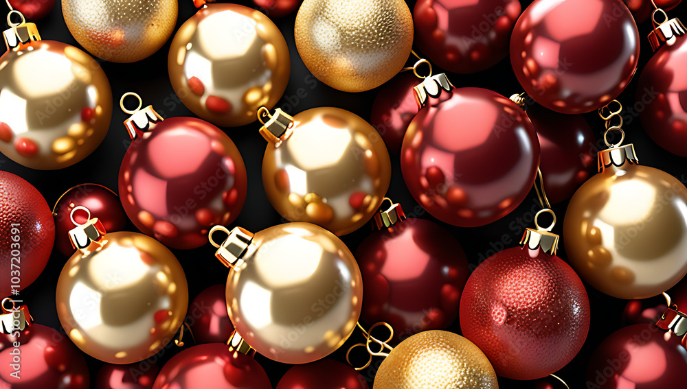gold red baubles form festive abstract background holiday decoration gold red baubles form festive abstract background holiday decoration