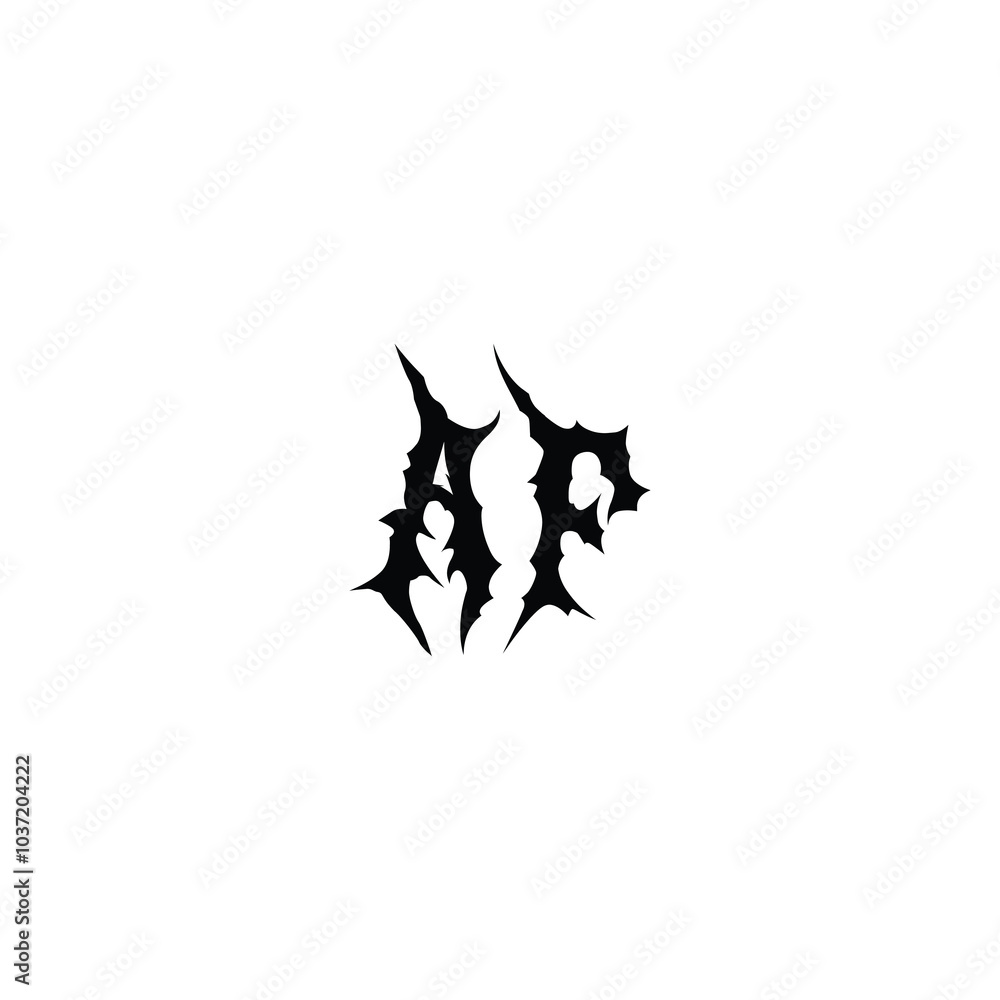 AF monogram logo design letter text name symbol monochrome logotype alphabet character simple logo AF monogram logo design letter text name symbol monochrome logotype alphabet character simple logo