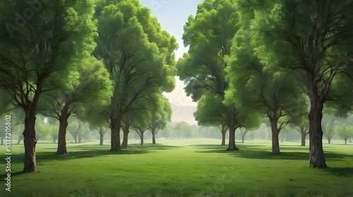 trees in the park