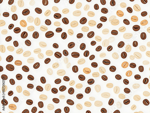 Coffee beans background