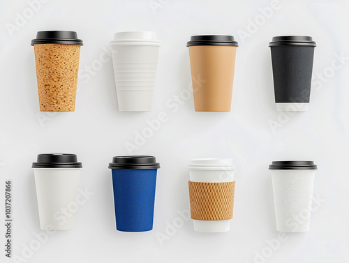 Wallpaper Mural Coffee cup collection  Torontodigital.ca