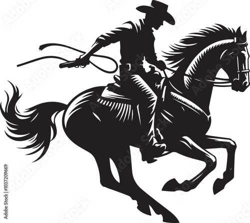 Running horse vector illustration and templates