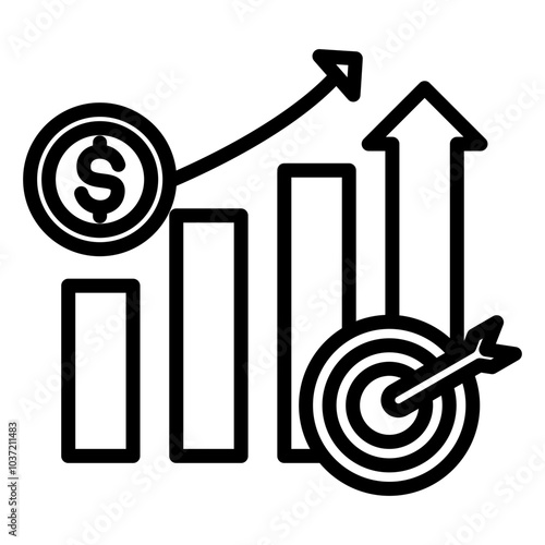 Target Profit Outline Icon