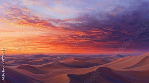 Desert Sunset Landscape