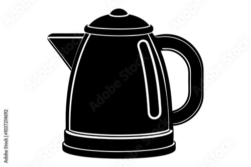 modern electric kettle silhouette 