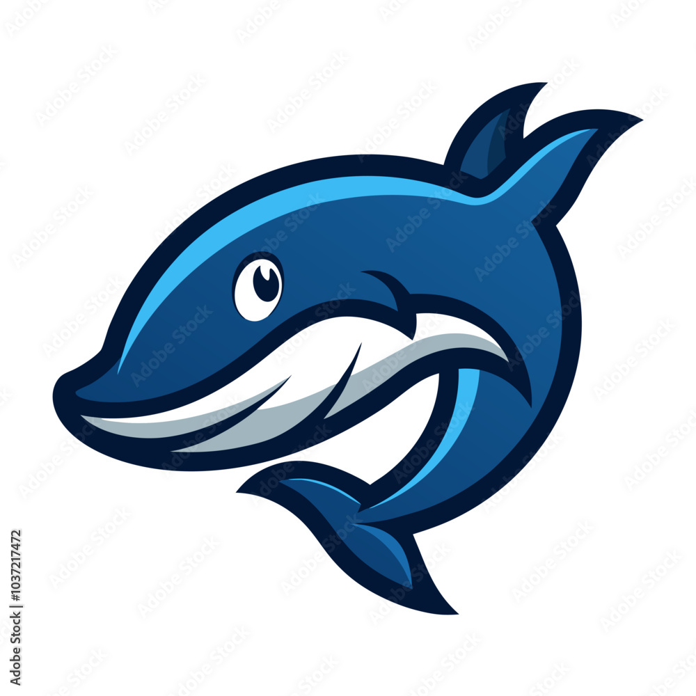 Fototapeta premium Mighty Whale: The Majestic and Powerful Mascot Logo