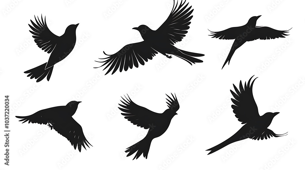 Fototapeta premium set of birds