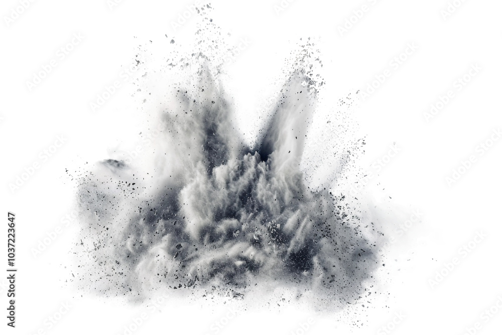 Climbing Chalk Powder Blast Captured in Motion isolated on transparent background Climbing Chalk Powder Blast Captured in Motion isolated on transparent background