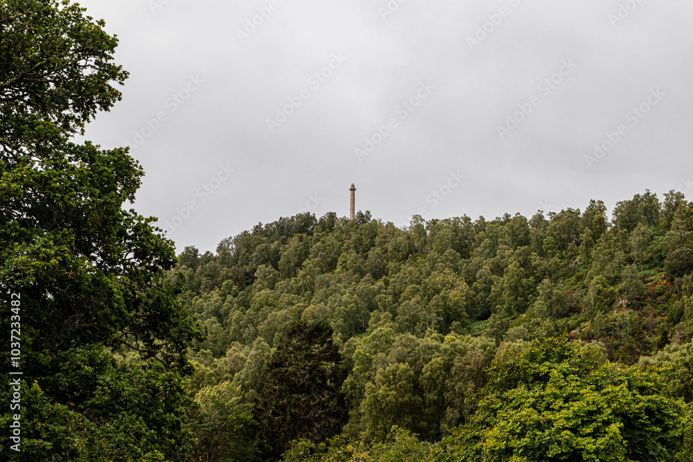 Obraz premium Church and Grave of Seath Mor Sgorfhiachlach, Cairngorms Scotland