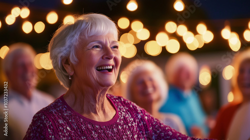 Lively Senior Celebration at Community Event