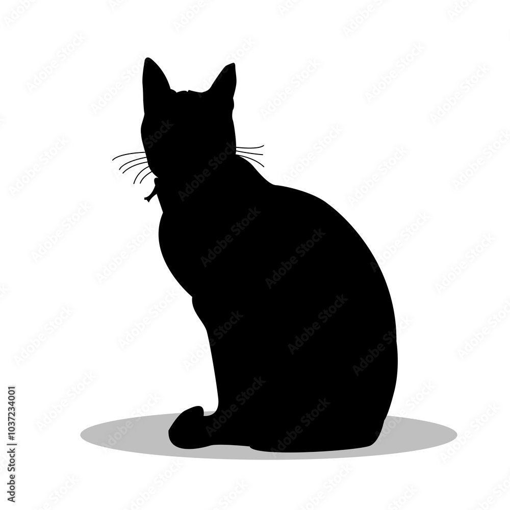 Obraz premium Bengal Cat silhouette illustration Design Bengal Cat silhouette icon