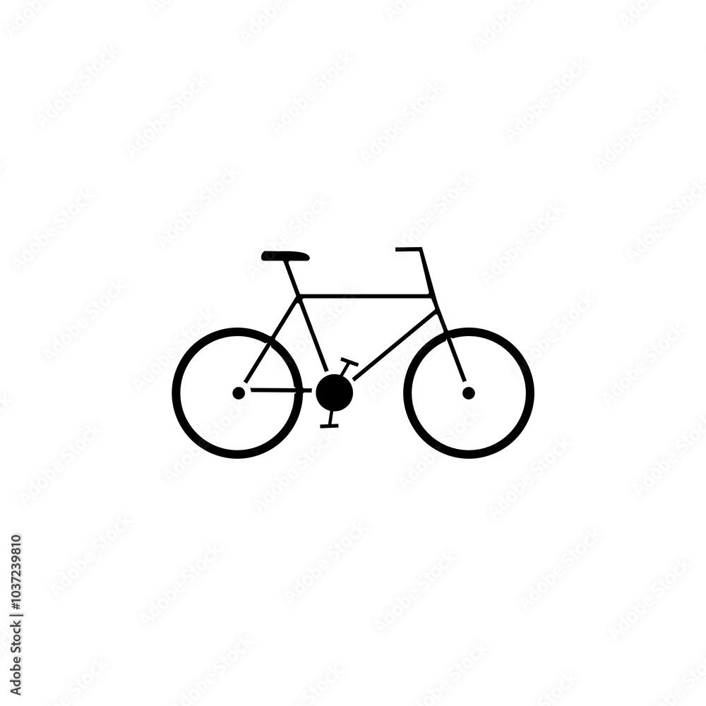 Fototapeta premium Bike icon simple sign and modern isolated on white background.