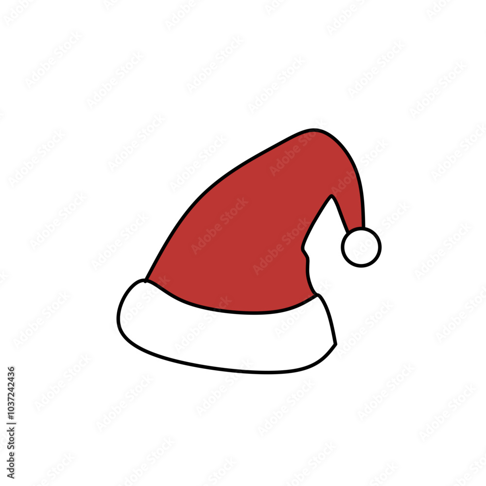 Santa Claus hat, cartoon Christmas cap Santa Claus hat, cartoon Christmas cap