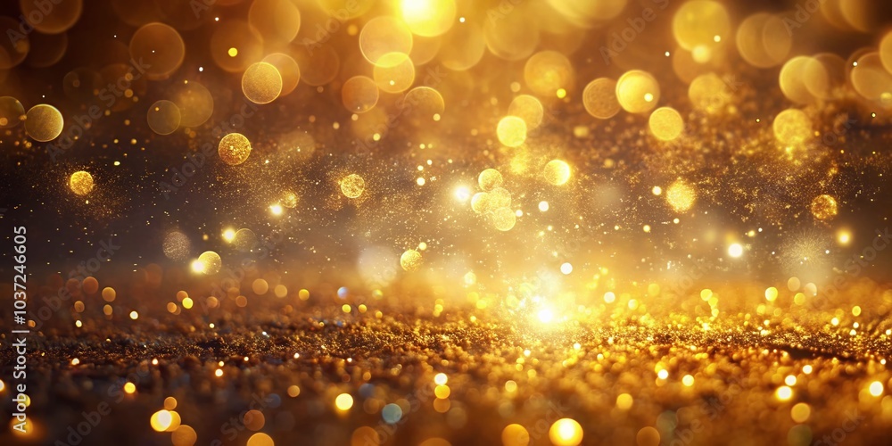 Gold Luminescent Particles in Minimalist Photography for Elegant Backgrounds Gold Luminescent Particles in Minimalist Photography for Elegant Backgrounds