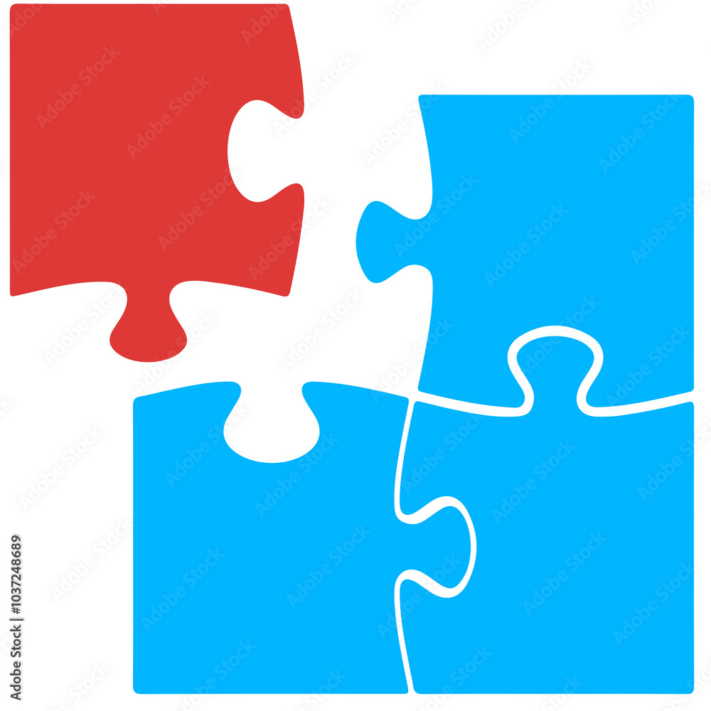 PUZZLE su fondo trasparente isolato PUZZLE su fondo trasparente isolato