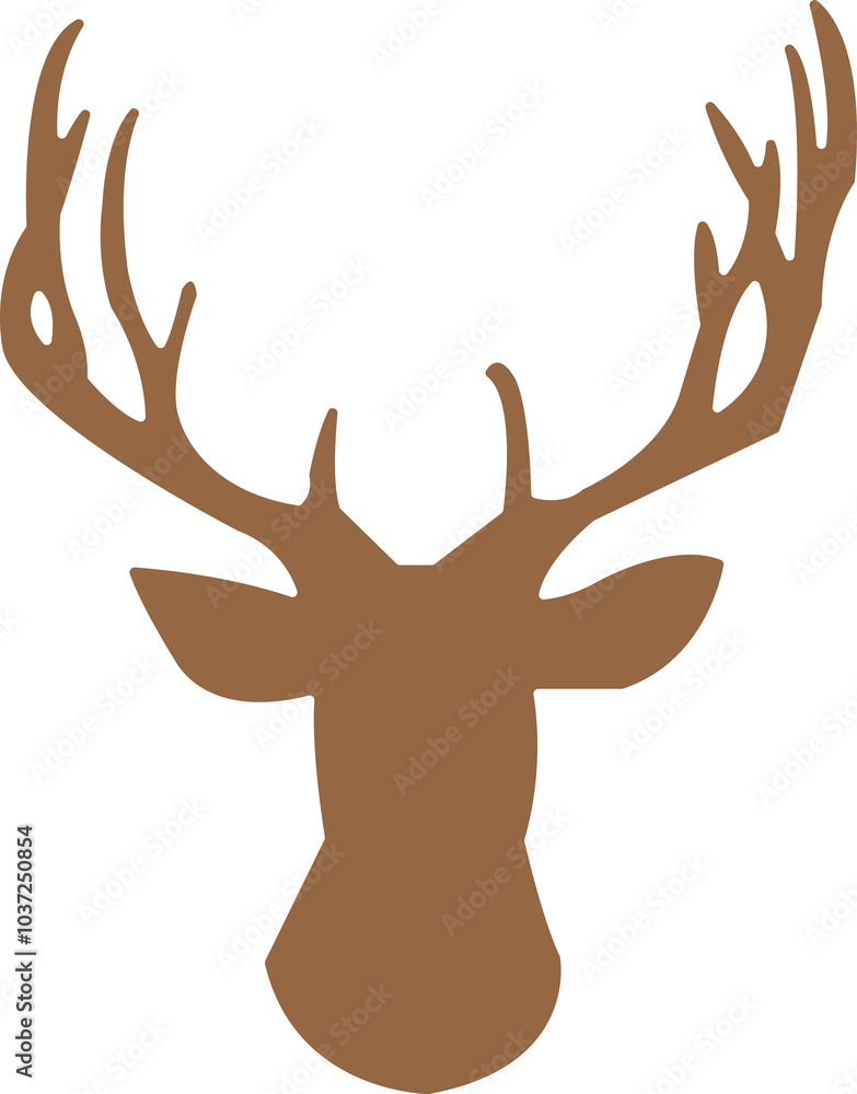 Christmas reindeer clip art design on plain white transparent isolated background for card, shirt, hoodie, sweatshirt, apparel, card, tag, mug, icon, poster or badge Christmas reindeer clip art design on plain white transparent isolated background for card, shirt, hoodie, sweatshirt, apparel, card, tag, mug, icon, poster or badge
