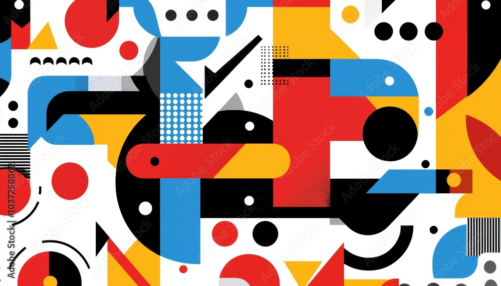 An eclectic mix of geometric shapes, arrows, and fragmented imagery, combining retro patterns with modern aesthetics. An eclectic mix of geometric shapes, arrows, and fragmented imagery, combining retro patterns with modern aesthetics.