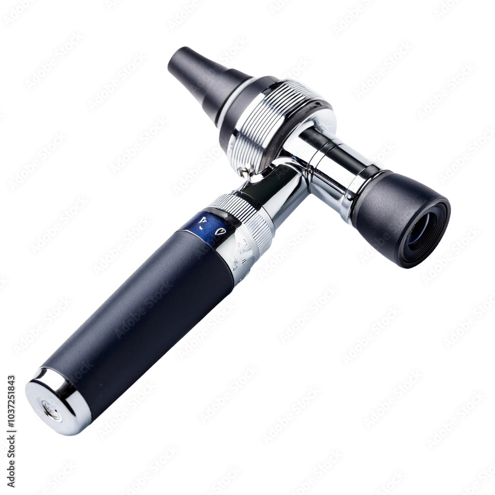 Otoscope, isolated on white Otoscope, isolated on white
