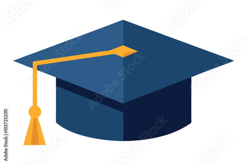 Graduation cap vector illustration.