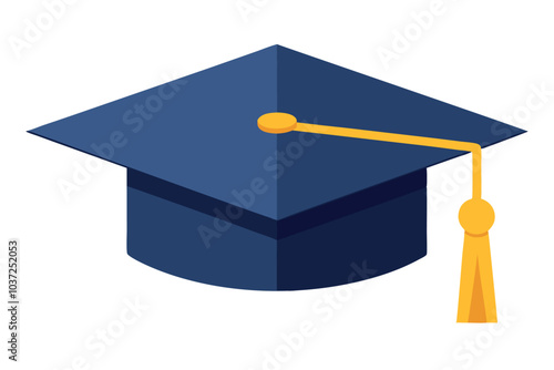 Graduation cap vector illustration.