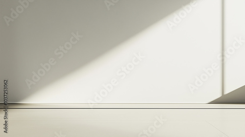 Wallpaper Mural Soft white beige backdrop mockup background, soft and clean with blank space for product promotional advertising.   Torontodigital.ca