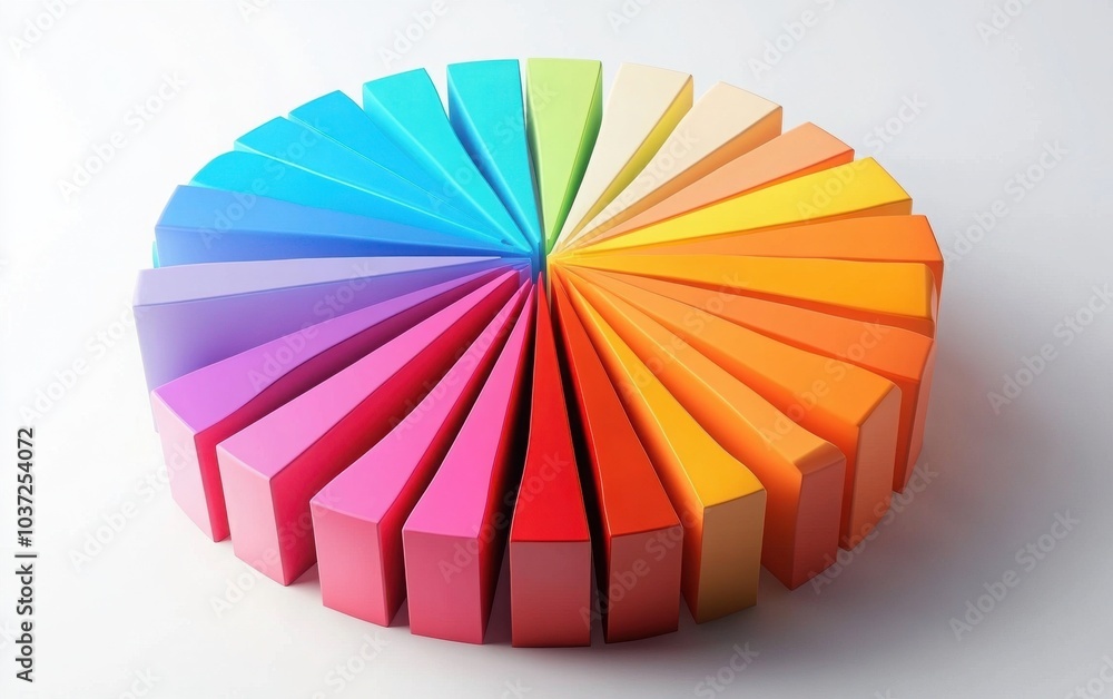 A modern icon representation of a pie chart with 29 distinct segments, ideal for use in data analysis and infographic presentations A modern icon representation of a pie chart with 29 distinct segments, ideal for use in data analysis and infographic presentations