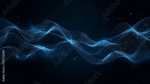 abstract background with waves