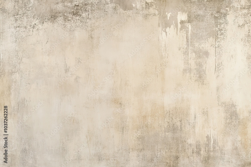 Fototapeta premium A vintage beige background with subtle, faded textures for an antique look. The background features soft and muted tones that evoke the feel of aged paper or old parchment