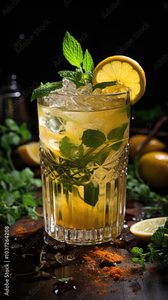 cocktail with lime and mint HD 8K wallpaper Stock Photographic Image cocktail with lime and mint HD 8K wallpaper Stock Photographic Image