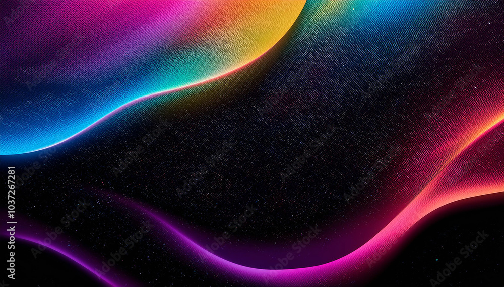 Dive into a mesmerizing cosmic dreamscape where vibrant, iridescent waves dance across a starlit canvas. Feel the energy of this breathtaking, abstract artwork. Dive into a mesmerizing cosmic dreamscape where vibrant, iridescent waves dance across a starlit canvas. Feel the energy of this breathtaking, abstract artwork.
