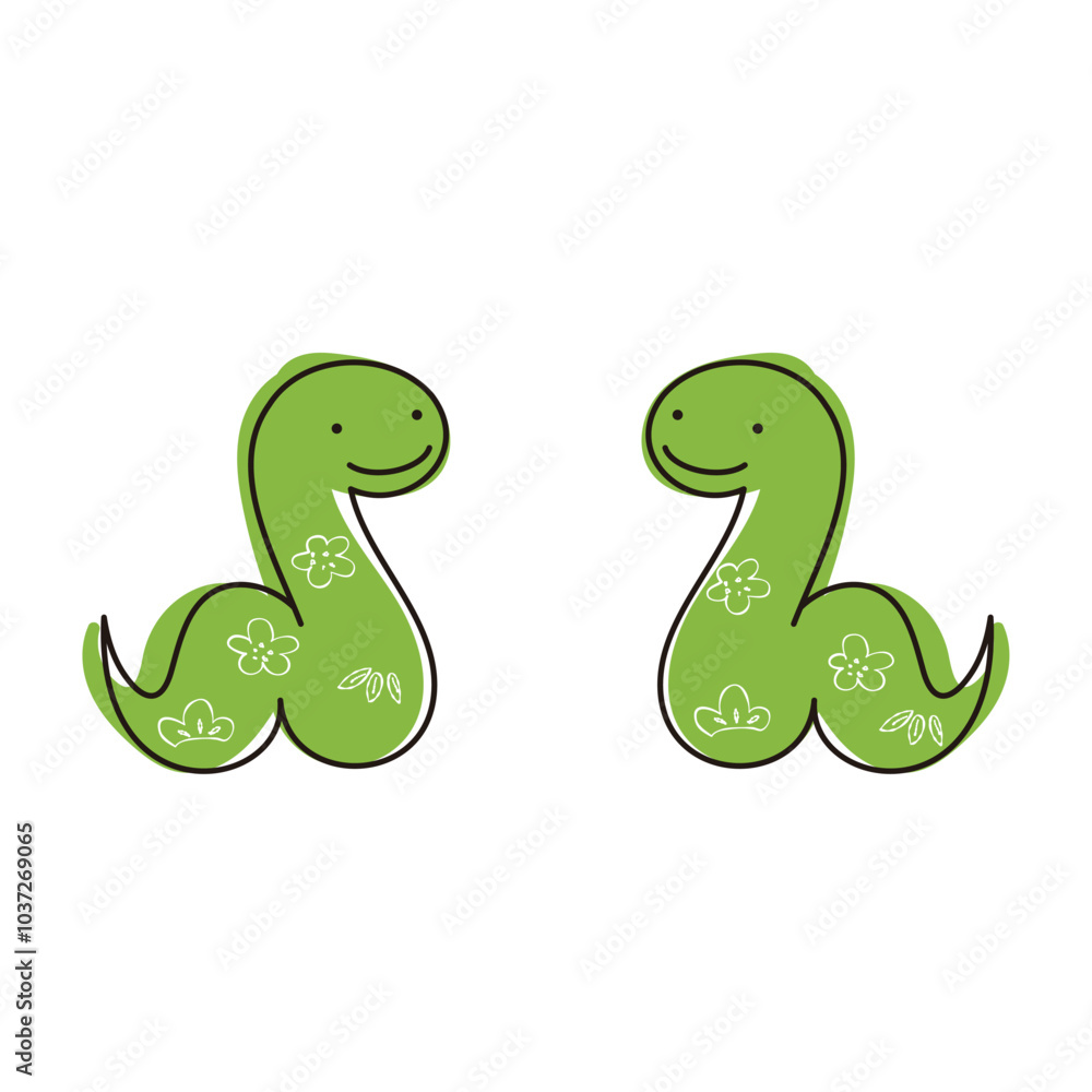 年賀状に使える巳のイラスト