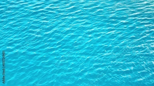 Magically blue water in the sea lagoon