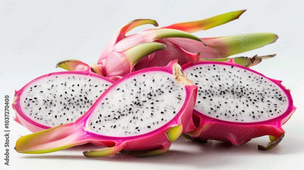 Fresh Dragon Fruit Slices Fresh Dragon Fruit Slices