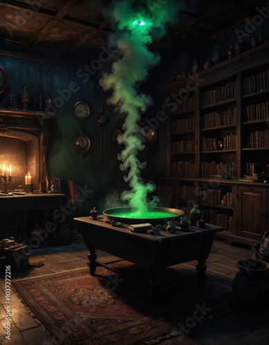 Brew in the witch's cauldron