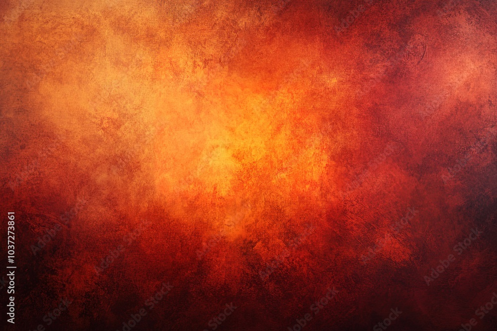 Fototapeta premium Abstract red and orange background, dark brown background, blurred, grunge texture